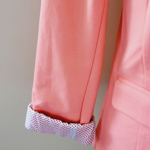 Ellen Tracy coral ponte blazer size small - Picture 3 of 8